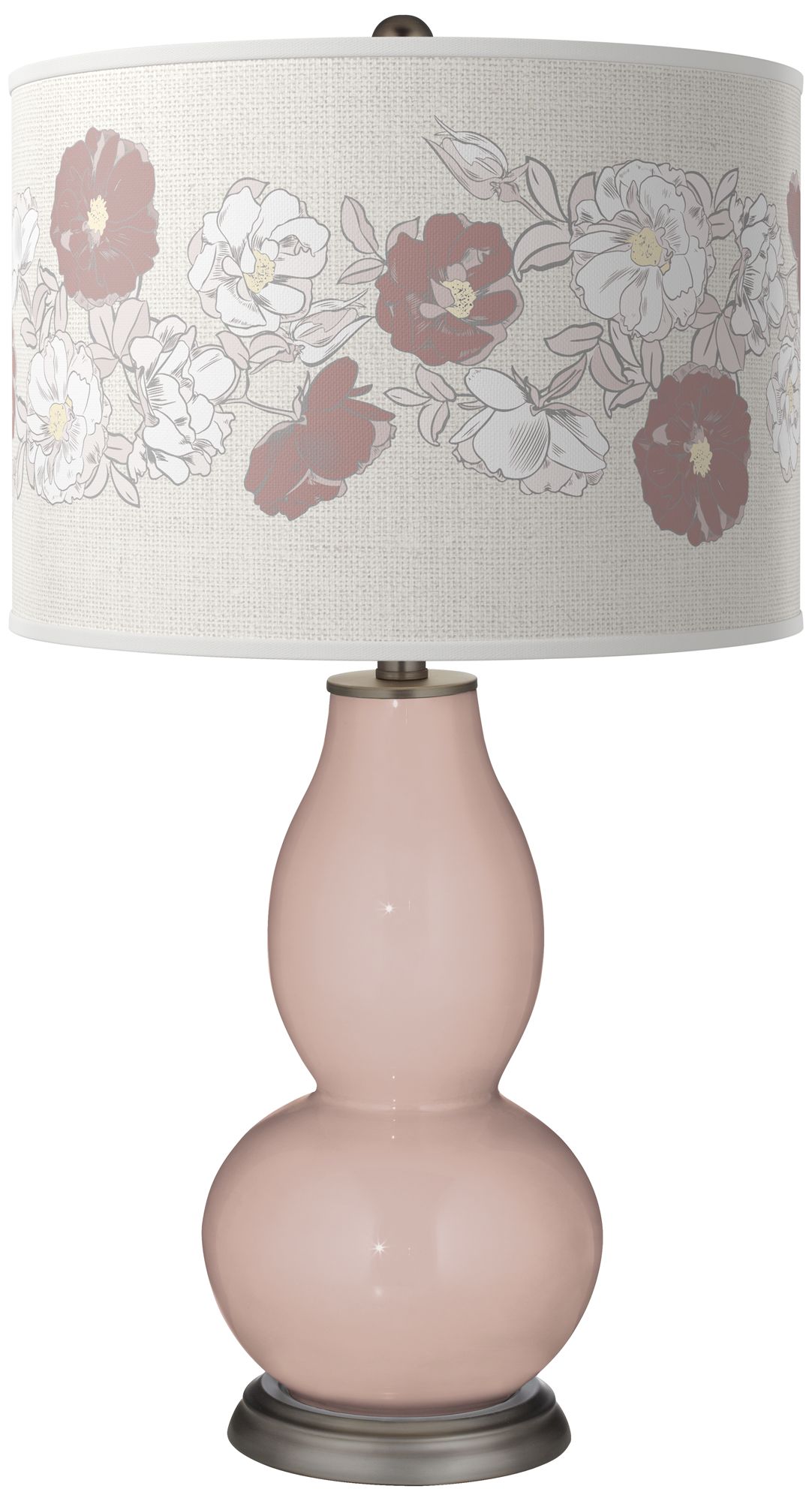 Image Glamour Rose Bouquet Double Gourd Table Lamp
