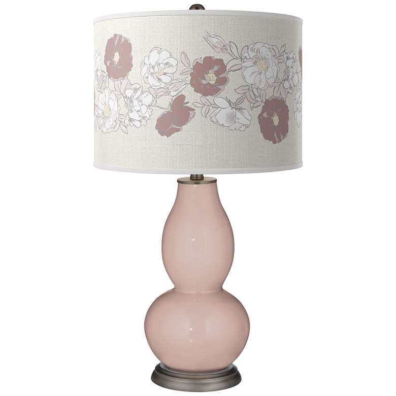 Image 1 Glamour Rose Bouquet Double Gourd Table Lamp