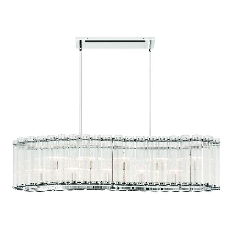 Image 2 Glasbury 52" Chandelier Nickel more views