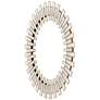 2_Glasdele Antique Brass and White 39 1/2" Round Wall Mirror more views