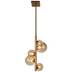 Glasgow 10 1/2" Wide Vintage Bronze 5-Light Mini Pendant