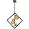 Glasgow 21" Wide Vintage Bronze 5-Light Pendant