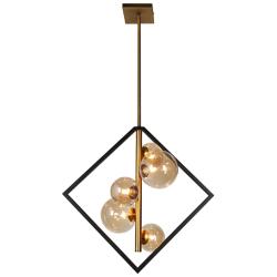 Glasgow 21" Wide Vintage Bronze 5-Light Pendant