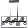 2_Glasgow 33" Wide Black 10-Light Linear Chandelier