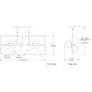 3_Glasgow 33" Wide Black 10-Light Linear Chandelier more views