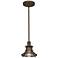 Glasgow Olde Bronze 8 1/2" Wide 1-Light LED Mini Pendant