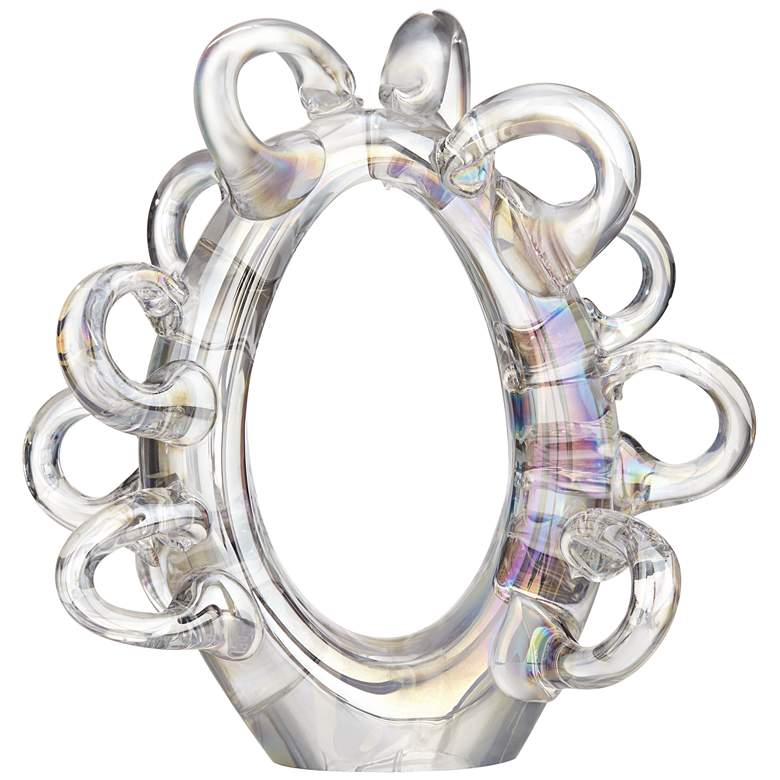 Image 2 Glasgow Shiny Transparent Glass Multi-Circle Ornament
