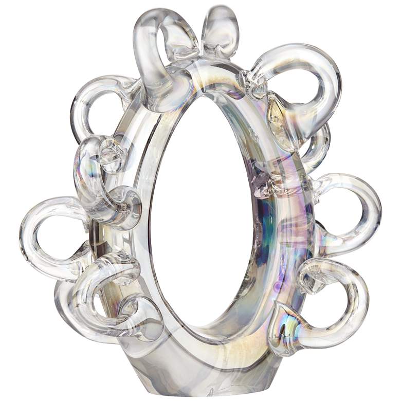 Image 5 Glasgow Shiny Transparent Glass Multi-Circle Ornament more views