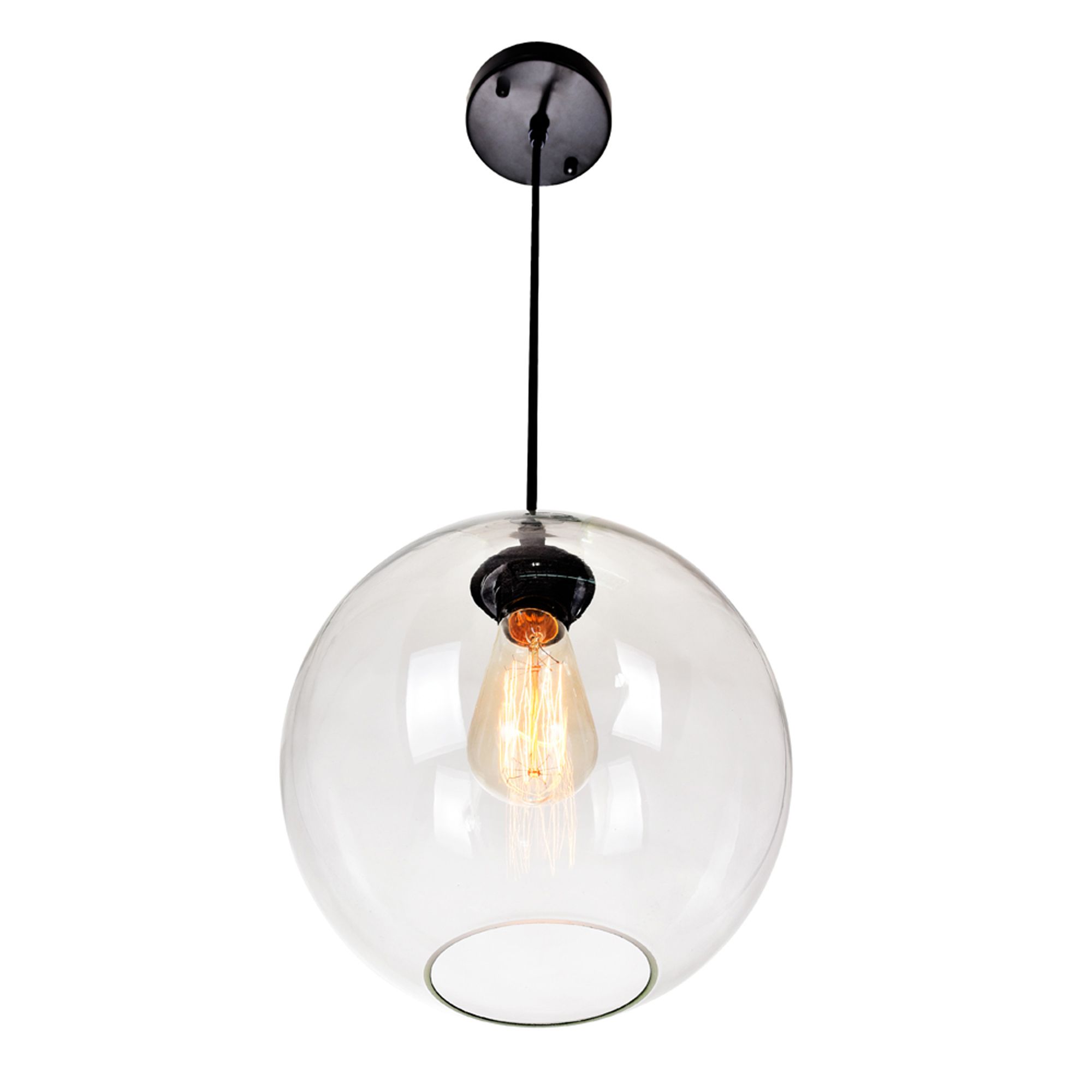 Image 2 Glass 1 Light 10in Clear Down Mini Pendant more views