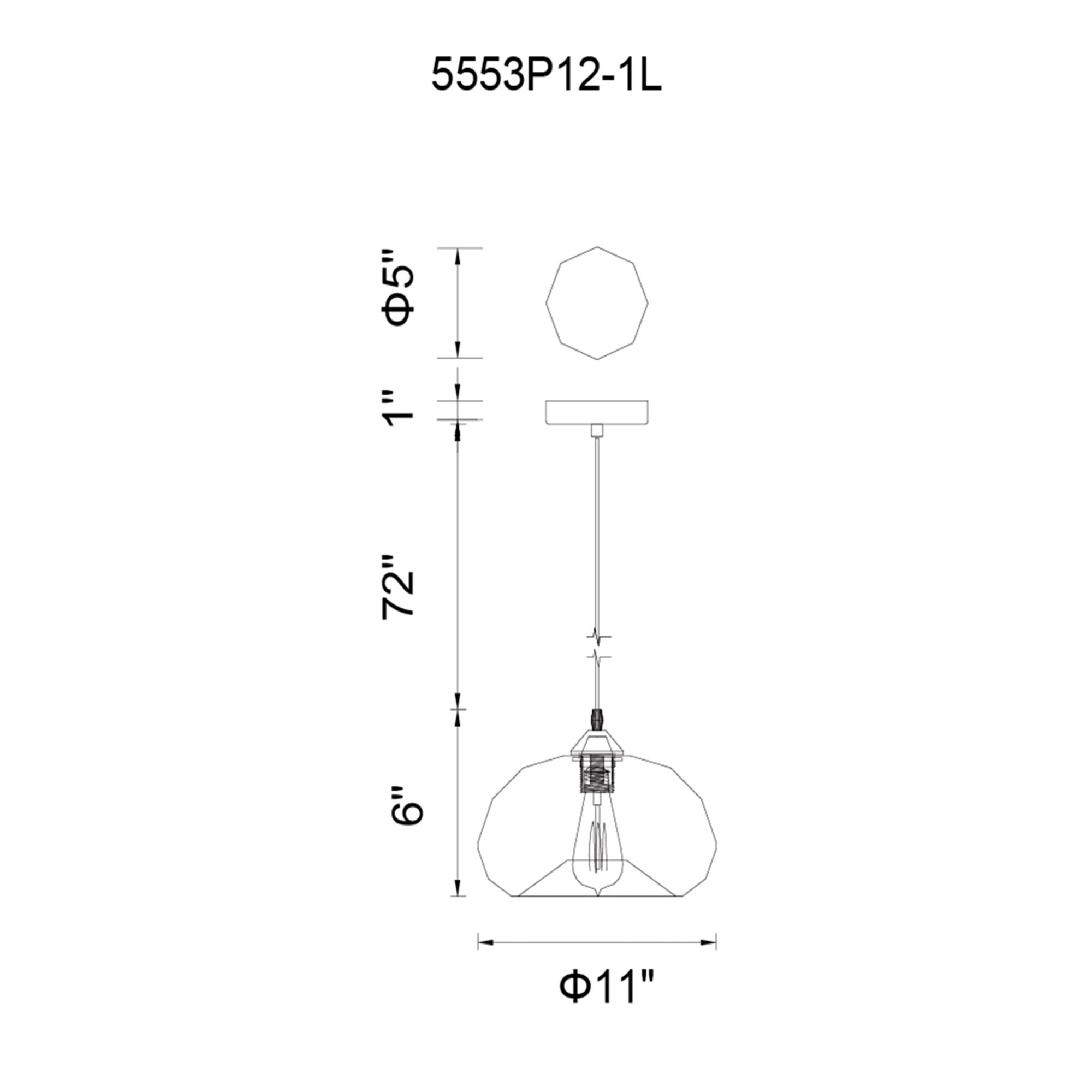 Image 6 Glass 1 Light 12in Blue Down Mini Pendant more views