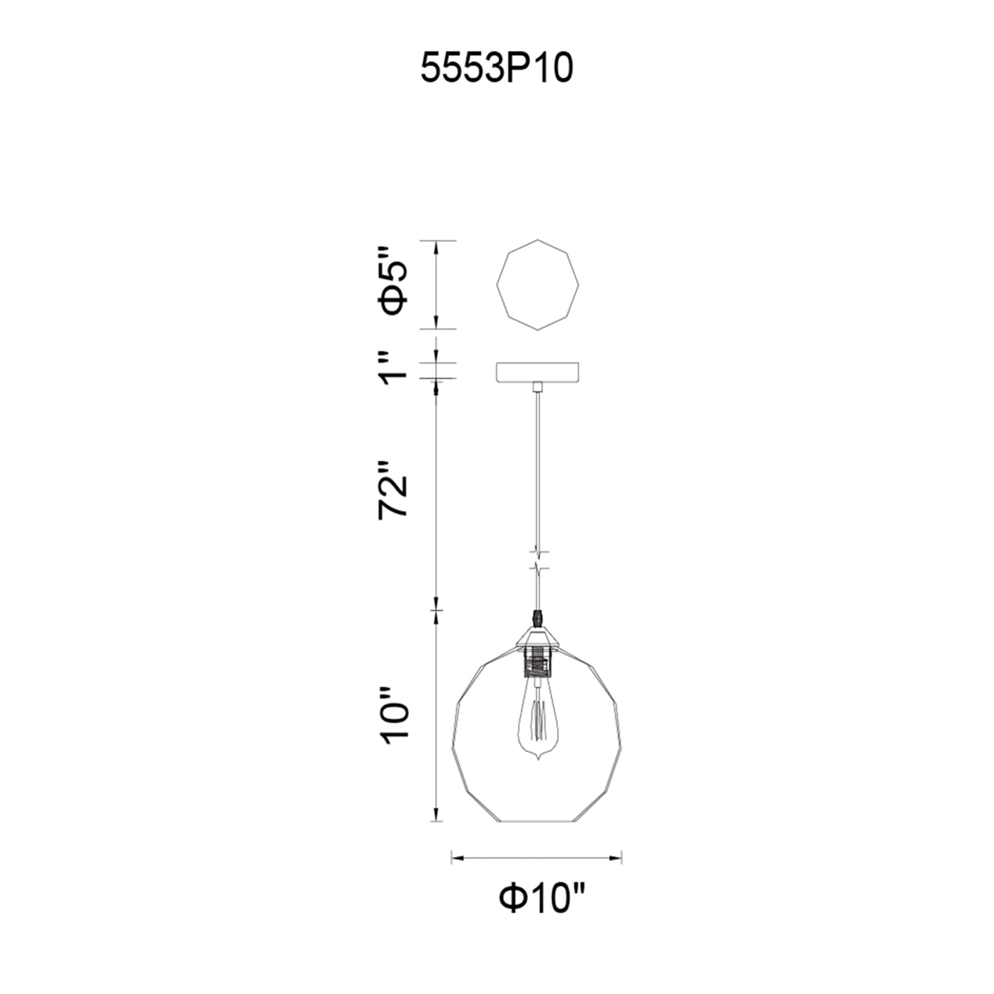 Image 6 Glass 1 Light Down Mini Pendant With Clear Finish more views