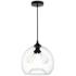 Glass 2 Light Down Mini Pendant With Clear Finish