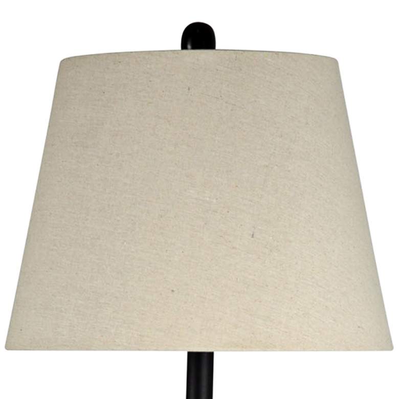 Image 2 Glass and Bronze 30" High Traditional Table Lamps Set of 2 more views
