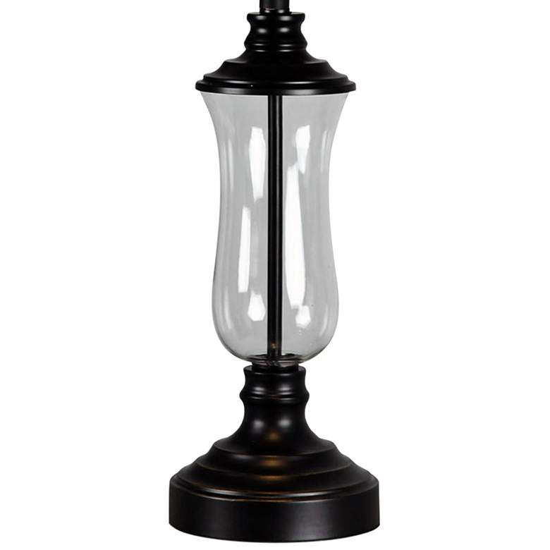 Image 3 Glass and Bronze 30" High Traditional Table Lamps Set of 2 more views