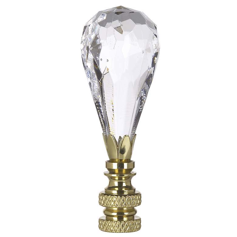 Image 1 Glass Ballroom Lamp Shade Finial
