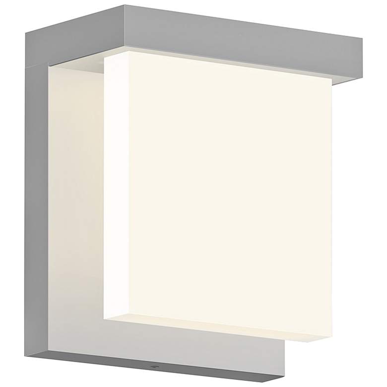 Image 1 Glass Glow 5 3/4" High Satin Aluminum LED Outdoor Wall Light