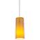 Glass 'n Glass 4 1/2"W Amber Glass LED Mini Pendant