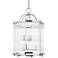 Glass No.1 17 1/2"W Polished Nickel Crystal Pendant Light