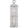Glass No.1 19" High Polished Nickel and Crystal Wall Sconce