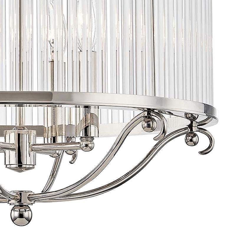 Image 3 Glass No.1 19 inchW Polished Nickel Crystal Rods Ceiling Light more views