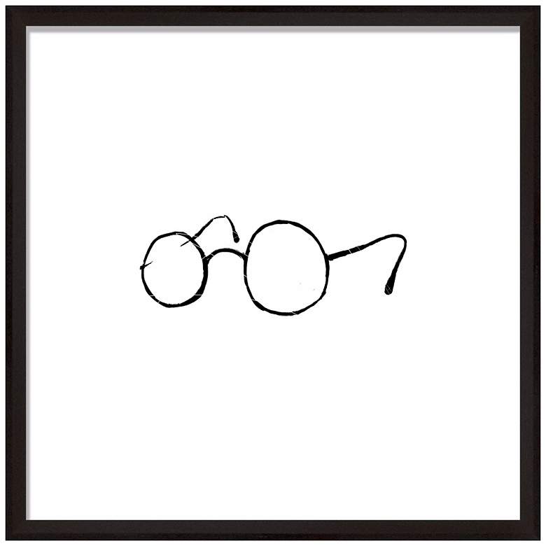 Image 1 Glasses 13" Square Silhouette Wall Art