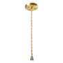 2_Glazed 12 1/4" Wide Aged Brass and Yellow LED Pendant Light more views