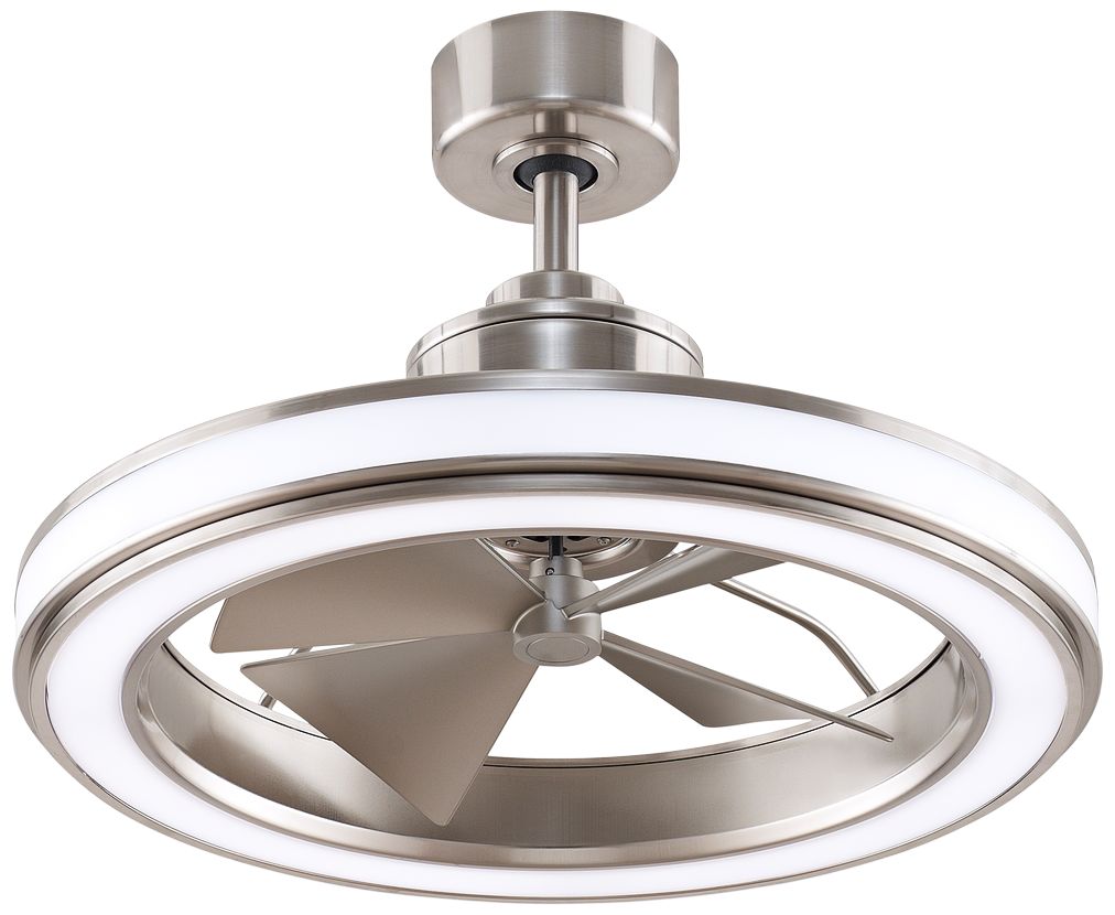 Image 2 Gleam 16 in In/Out Fan w/ LED Lt Kit - Br. Nickel