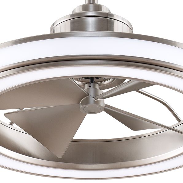 Image 3 Gleam 16 in In/Out Fan w/ LED Lt Kit - Br. Nickel more views