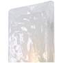 3_Gleam 5" Wide Gold 1-Light Rectangular Glass Wall Sconce more views