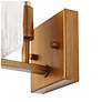 5_Gleam 5" Wide Gold 1-Light Rectangular Glass Wall Sconce more views