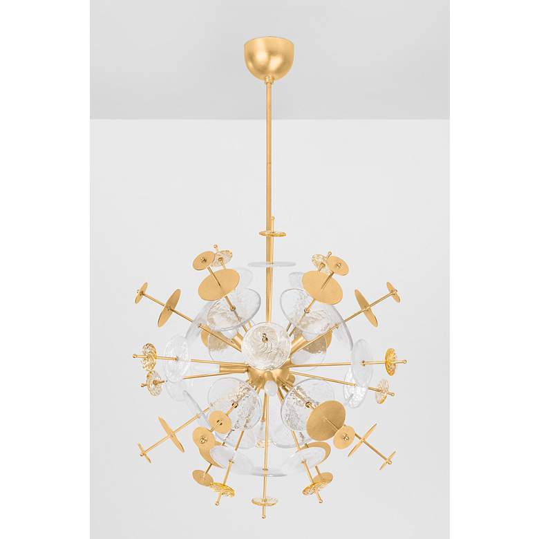 Image 2 Gleason 28 1/2"W Vintage Gold 9-Light Sputnik Chandelier more views