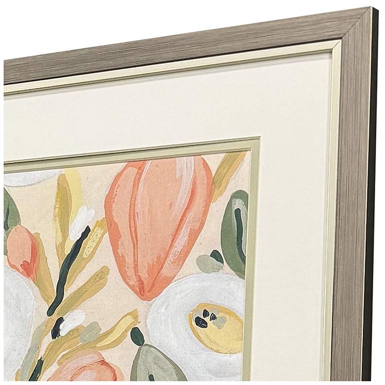 Image 3 Gleeful Garden 17"W x 17"H Modern Framed Art Set of 2 more views