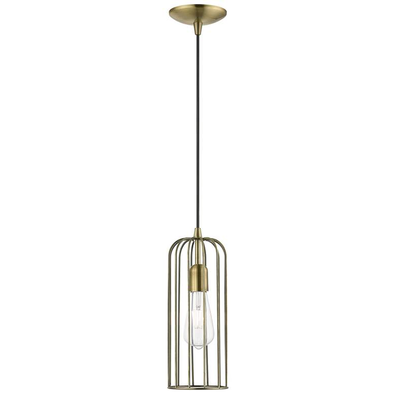 Image 1 Glenbrook 1 Light Antique Brass Pendant