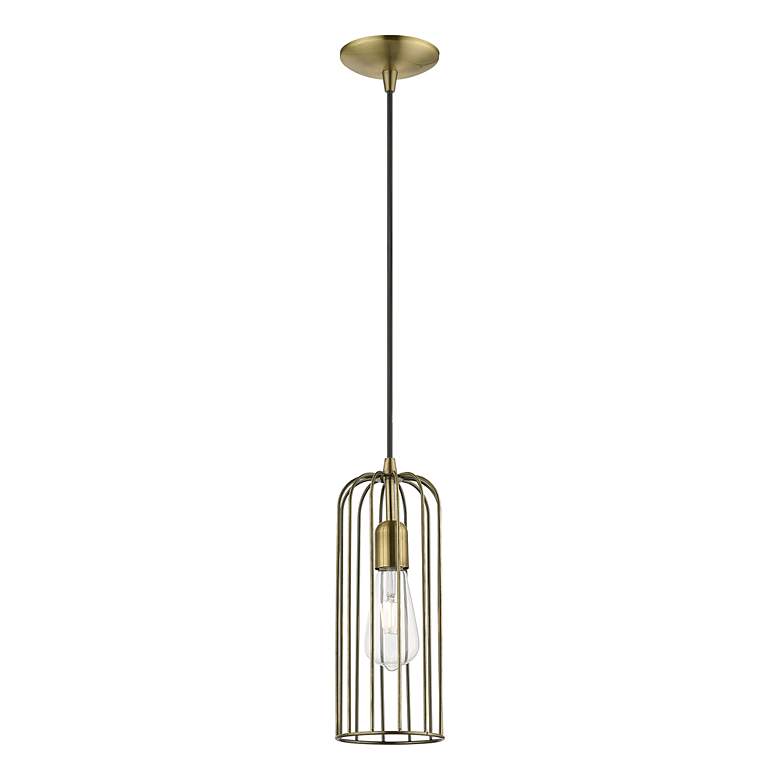 Image 3 Glenbrook 1 Light Antique Brass Pendant more views
