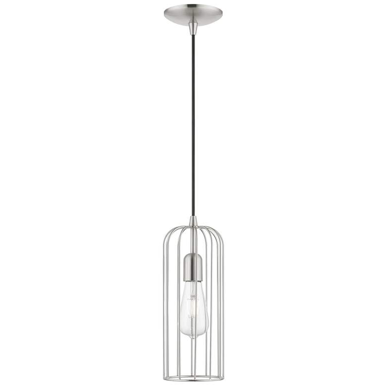 Image 1 Glenbrook 1 Light Brushed Nickel Pendant