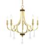 Thumbnail3 of Glendale 24 1/2" Wide Polished Brass 5-Light Chandelier