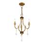 7_Glendale 3 Light Antique Brass Mini Chandelier more views