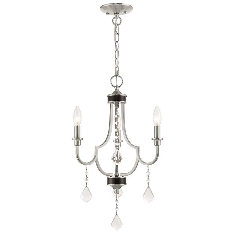 Image 1 Glendale 3 Light Brushed Nickel Mini Chandelier