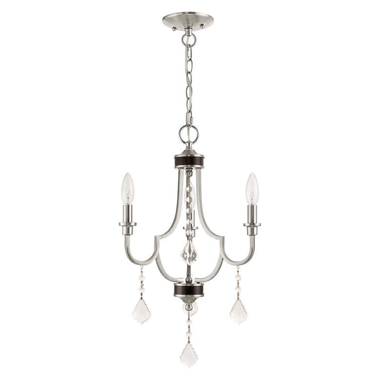 Image 4 Glendale 3 Light Brushed Nickel Mini Chandelier more views