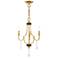 Glendale 3 Light Polished Brass Mini Chandelier