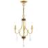 Glendale 3 Light Polished Brass Mini Chandelier
