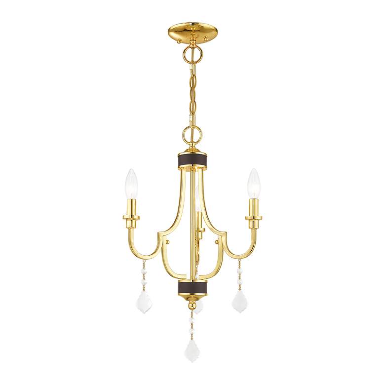 Image 5 Glendale 3 Light Polished Brass Mini Chandelier more views