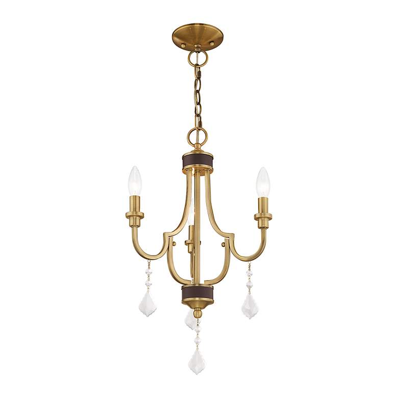 Image 6 Glendale 3 Light Polished Brass Mini Chandelier more views