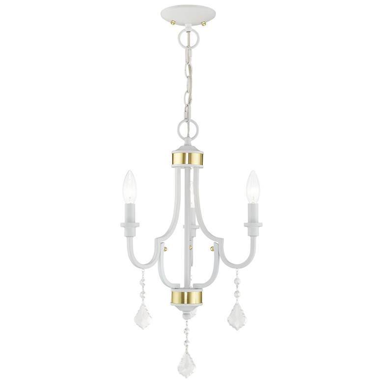 Image 1 Glendale 3 Light White Mini Chandelier