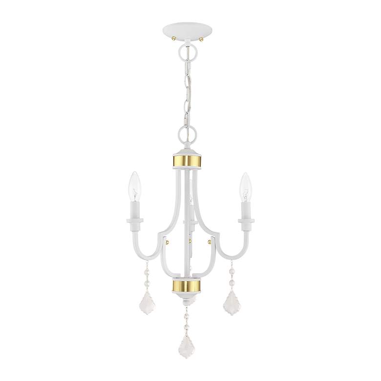 Image 4 Glendale 3 Light White Mini Chandelier more views