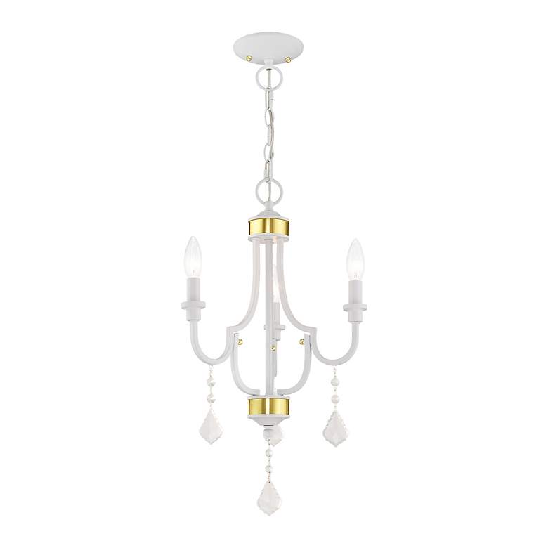 Image 5 Glendale 3 Light White Mini Chandelier more views