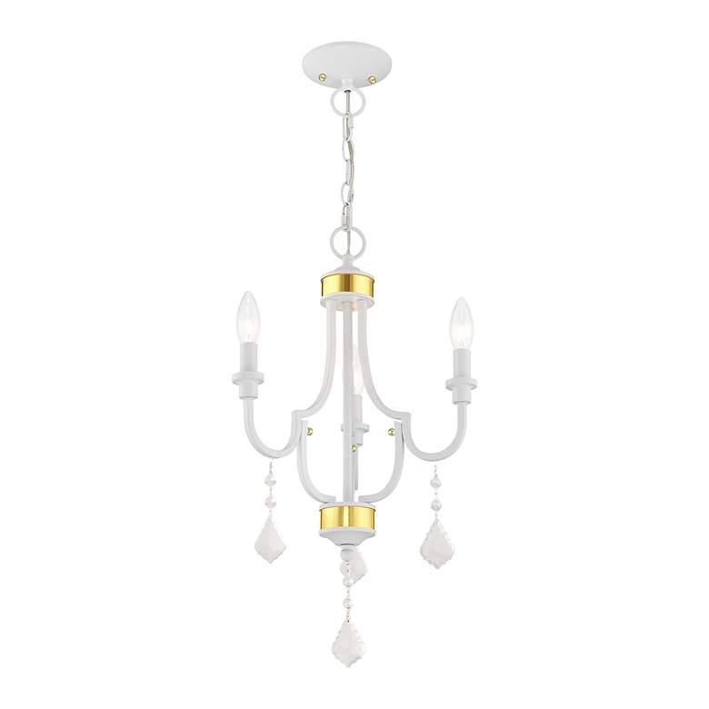Image 6 Glendale 3 Light White Mini Chandelier more views