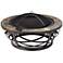 Glendale 40" Wide Tuscan Slate Round Steel Outdoor Fire Pit