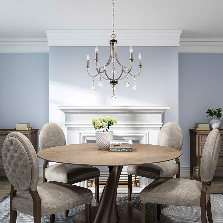 Image 7 Glendale 5 Light Brushed Nickel Chandelier more views