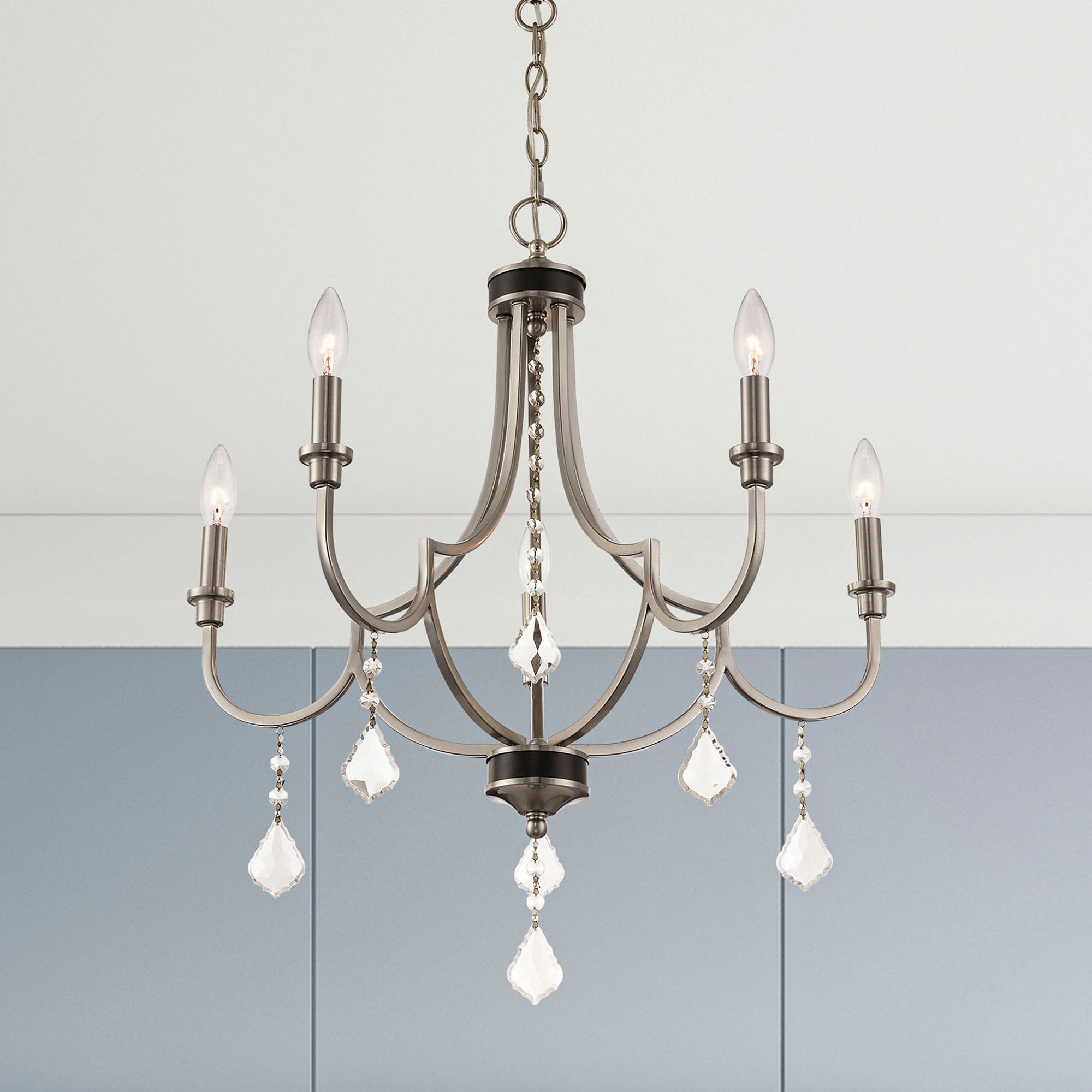 Glendale 5 Light Brushed Nickel Chandelier